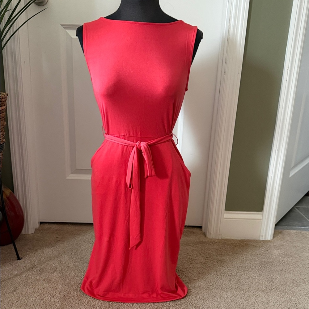 Banana Republic Burnt Orange Sleeveless Dress